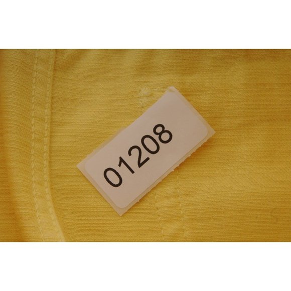 Dior Mens Jeans Size 36x36 Yellow Slim Fit Denim Cotton 5 Pocket Button Pants - Picture 11 of 11